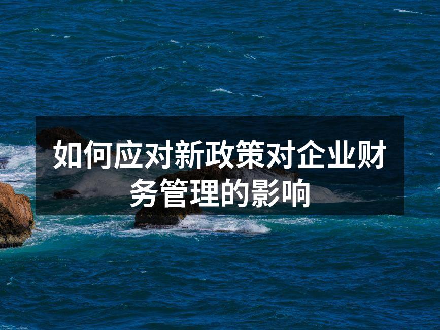 新政策对企业的影响